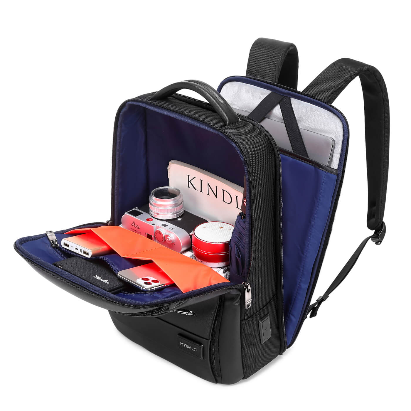 Milano městský batoh na notebook černý