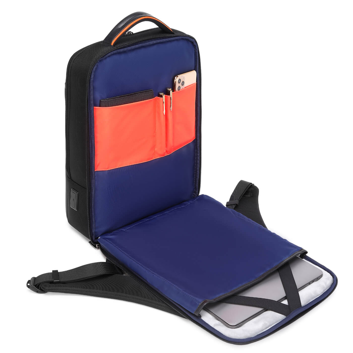 Milano městský batoh na notebook černý